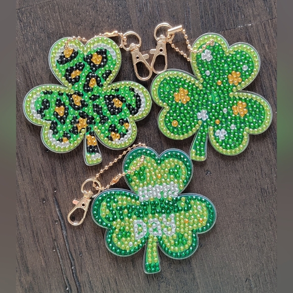 no brand Accessories - St. Patrick's Day Diamond Art Purse/Keychain Charms 3/$15